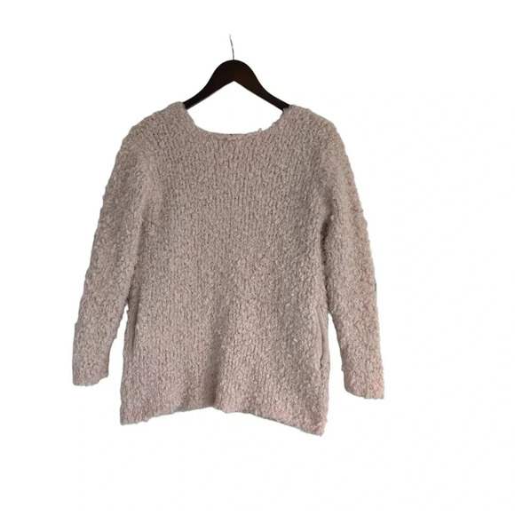 Zara Girls Sherpa Light Pink Open Jacket Cardigan with Pockets Sz 13-14 - Picture 3 of 9